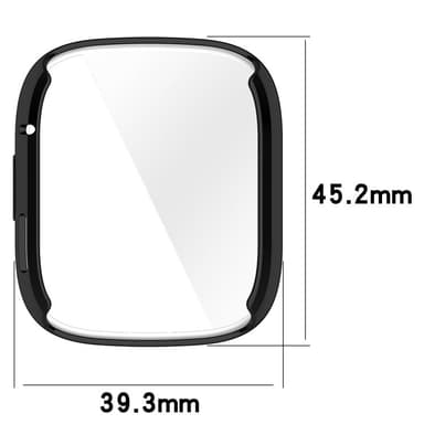Klokkekasse Klokkedeksel TPU Sort Redmi Watch 3