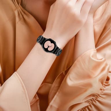 Bling Rhinestone Leather Watch Band for Samsung Galaxy Watch 4/5/6 Series Sort