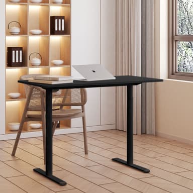 Lykke Elektrisk Hev Senk Skrivebord 140x70cm Nordisk, Svart