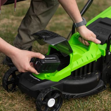 Fornorth Batteridrevet Gressklipper GH1000e, 20V, batteri og lader inkludert