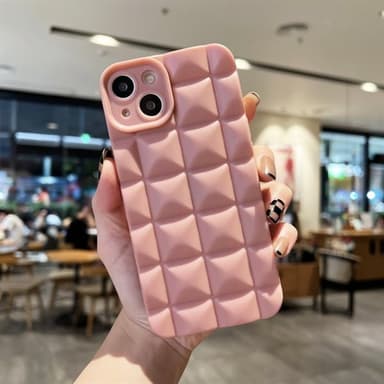 Puffy Mobildeksel til iPhone 12 Pro – Slitesterkt og Stilig, Rosa