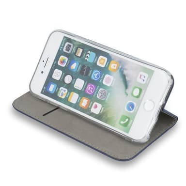Flip-etui med stativ for iPhone 16 Plus - Marineblå