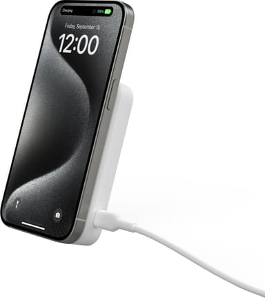 Belkin BoostCharge Pro 8K Magnetic Qi2 powerbank (hvit)