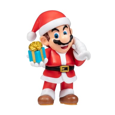 JAKKS Pacific Super Mario adventskalender 2,5 tommers figurer og tilbehør med høytidstema