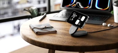 Belkin BoostCharge Qi2 magnetisk sammenleggbart ladestativ (sort)