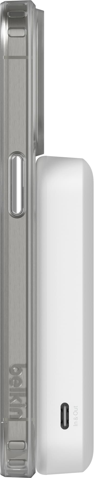 Belkin BoostCharge Pro 8K Magnetic Qi2 powerbank (hvit)