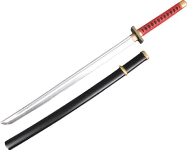 Nemesis Now rødt Katana lekesverd