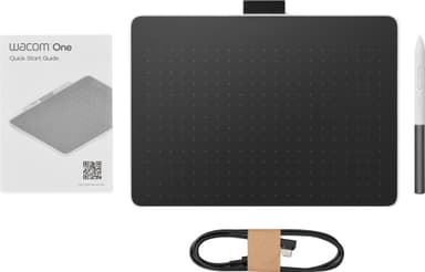 Wacom One S trådløst Mac/PC/Chromebook/Android-brett og penn