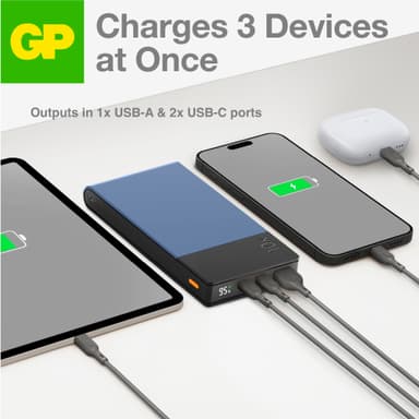 GP M2+ 10,000mAh powerbank (blå)