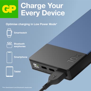GP M2+ 10,000mAh powerbank (blå)