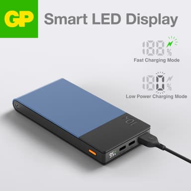 GP M2+ 10,000mAh powerbank (blå)