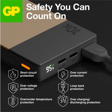 GP M2+ 10,000mAh powerbank (beige)