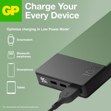 GP M2+ 10,000mAh powerbank (grønn)
