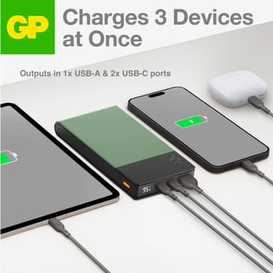 GP M2+ 10,000mAh powerbank (grønn)