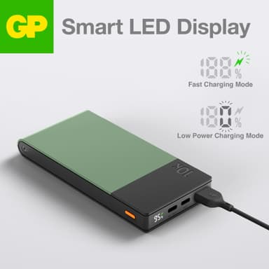 GP M2+ 10,000mAh powerbank (grønn)