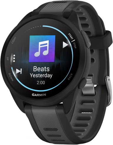 Garmin Forerunner 165 Music sportsklokke (sort)