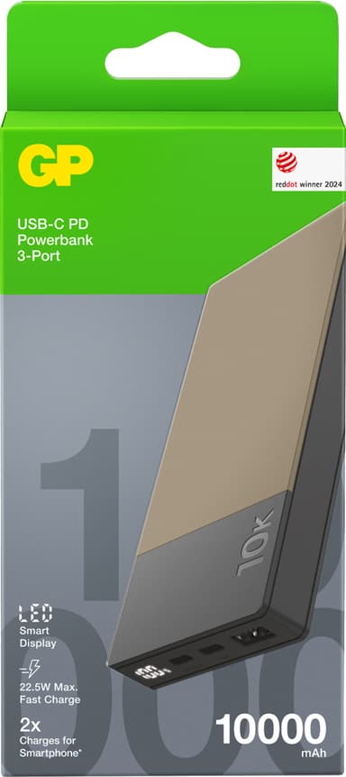 GP M2+ 10,000mAh powerbank (beige)