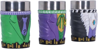 Nemesis Now Batman shotglass (3-pakning, Villains)