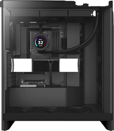 NZXT H7 Flow 2024 PC kabinett (sort)