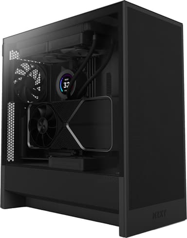 NZXT H5 Flow 2024 PC kabinett (sort)