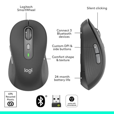 Logitech M750 L Signature Plus trådløs mus