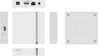 Strong Leap S3+V2 Google TV Box 4K UHD strømmeenhet (hvit)