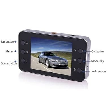 K6000 Bilkamera 2.3"" Skjerm Full HD 1080P