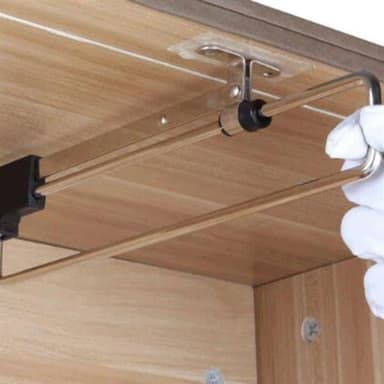 Uttrekkbar garderobehenger 35cm