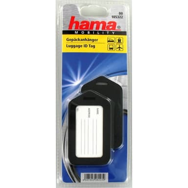 Hama Bagasjelapp 2-pack Svart