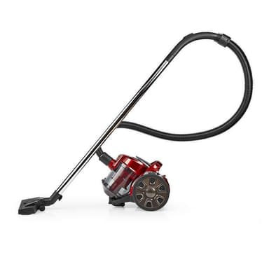 Nedis Støvsuger uten pose | Uten Pose | 700 W | Støvkapasitet: 1.5 l | Kombi Pensel | aksjonsradius: 7 m | HEPA luftfilter | Antrasitt / Rød