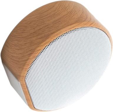 Bluetooth mini-trehøyttaler for kontoret, hvit