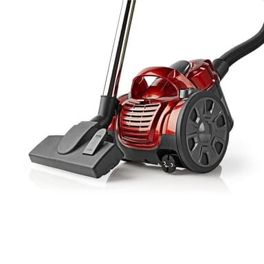 Nedis Støvsuger uten pose | Uten Pose | 700 W | Støvkapasitet: 1.5 l | Kombi Pensel | aksjonsradius: 7 m | HEPA luftfilter | Antrasitt / Rød