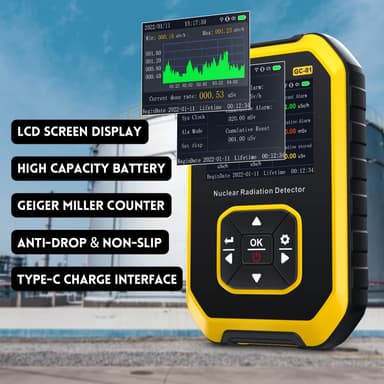 FNIRSI GC-01 Geigermåler - Dosimeter med LCD-skjerm