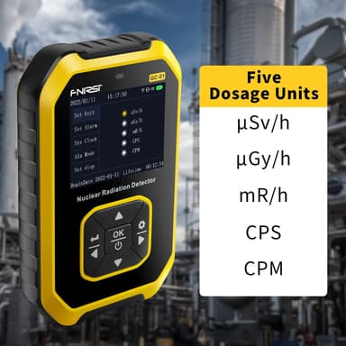 FNIRSI GC-01 Geigermåler - Dosimeter med LCD-skjerm
