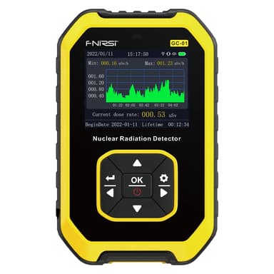 FNIRSI GC-01 Geigermåler - Dosimeter med LCD-skjerm