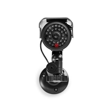 Nedis Dummy Security Camera | Kule | IP44 | Batteri drevet / Solar Powered | Utendørs | Inkludert veggoppheng | Sort