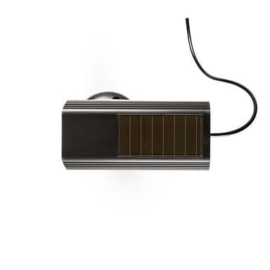 Nedis Dummy Security Camera | Kule | IP44 | Batteri drevet / Solar Powered | Utendørs | Inkludert veggoppheng | Sort