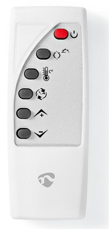 Nedis SmartLife Konveksjon Varmeapparat | Wi-Fi | Egnet til bad | Glasspanel | 2000 W | 2 Varmeinnstillinger | LED | 15 - 35 °C | Justerbar termostat | Hvit