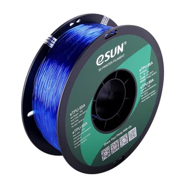 eSUN eTPU 1.75mm 1kg - Transparent Blue