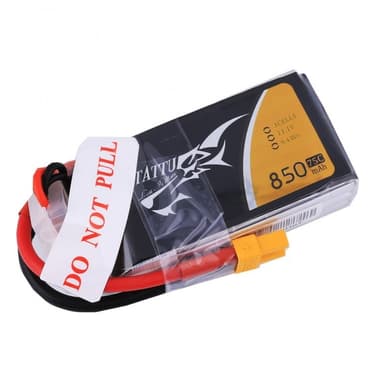 3s   850mAh - 75C - Gens Ace Tattu XT60