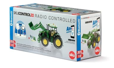 SIKU John Deere 7310R m. Fr.laster og Radio -1:32