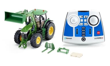 SIKU John Deere 7310R m. Fr.laster og Radio -1:32