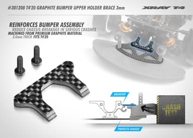 XR-301208 T4 2020 Graphite Bumper Upper Holder