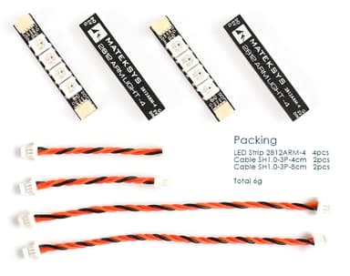 Mateksys 2812 ARM Light 4xLED 4stk