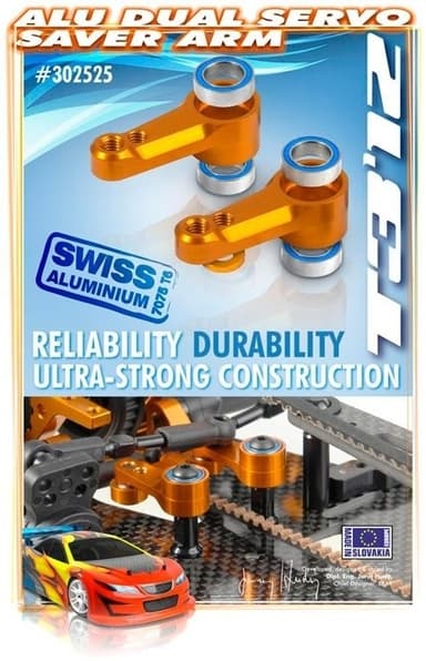 XR-302525 Alu Dual Servo Saver Arm + Ball Bearing