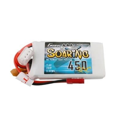 2s   450mAh - 30C - Gens Ace Soaring JST