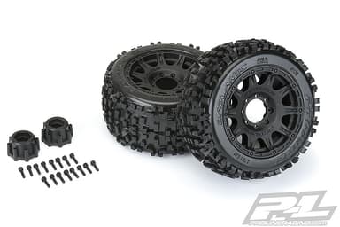 Proline Badlands 3.8 Mounted on Raid Rims (2)
