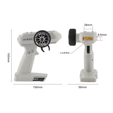 LDARC CT01 8-Kanals Sender 2.4GHz - Grå