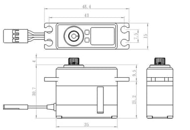 Savöx Servo Micro SV-1261MG 0.095speed/20kg