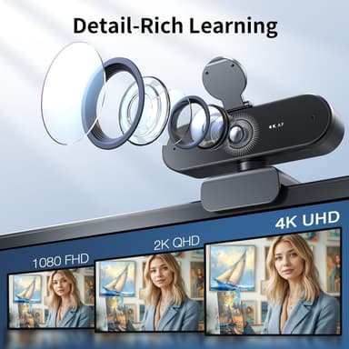 NÖRDIC UHD 4K 30 fps Webkamera autofokus dobbel mikrofon 8 megapiksler 1/2,8"" CMOS-sensor